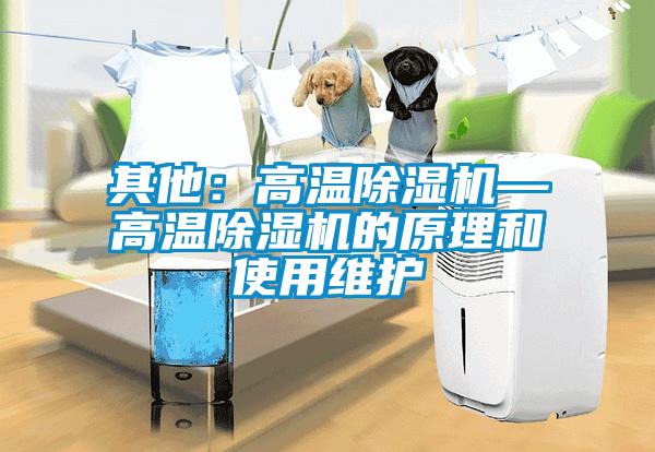 其他:高溫除濕機(jī)—高溫除濕機(jī)的原理和使用維護(hù)