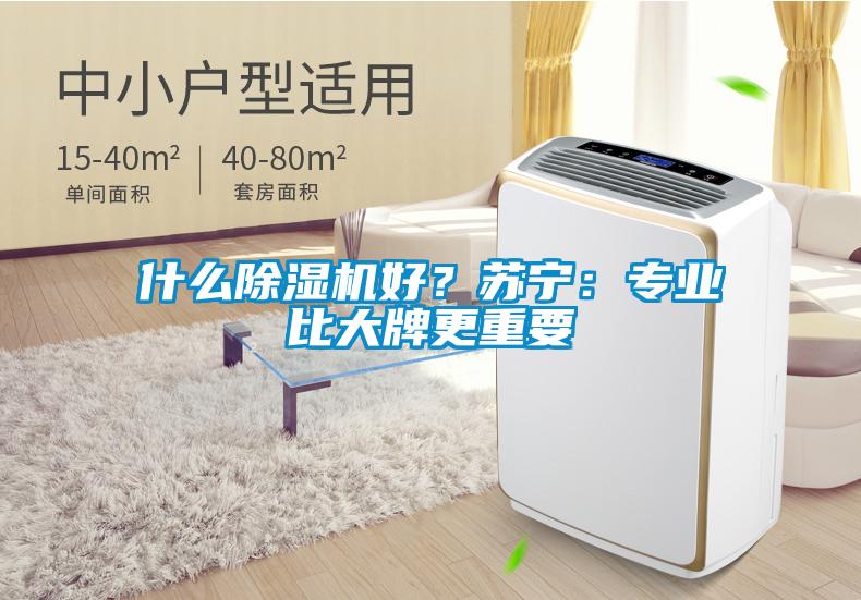 什么除濕機好？蘇寧：專業比大牌更重要