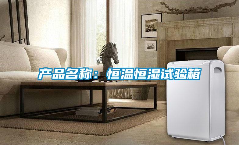 產品名稱:恒溫恒濕試驗箱